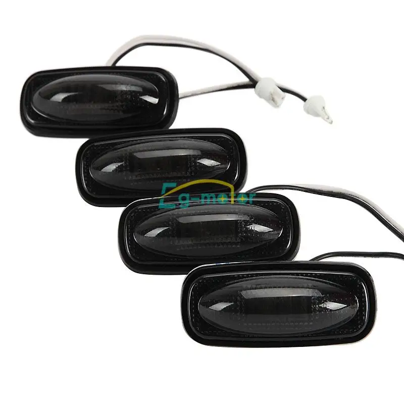 

For 2003-2009 DODGE RAM 3500 MEGA CAB 3500 LED SIDE FENDER DUALLY BED MARKER LIGHTS SMOKE 4PC