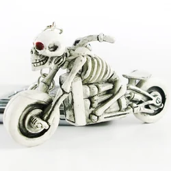 Novelty Skull Keychain Gadgets For Men Vintage Death Devil Monster Pirate Motor Skeleton Key Chain On Bags Party Boyfriend Gift