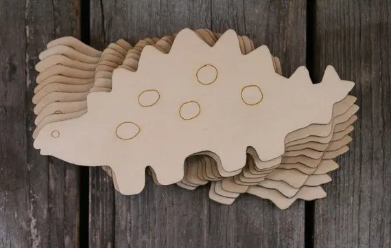 Wooden Stegosaurus Dinosaur Craft Shapes  Plywood