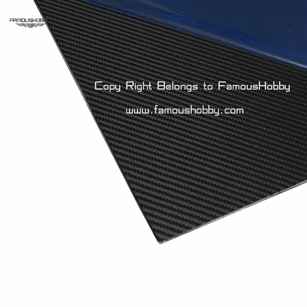 Famoushobby 2pcs 400x500x1.0mm Full Carbon Fiber Plate/Panel/Sheet/Board