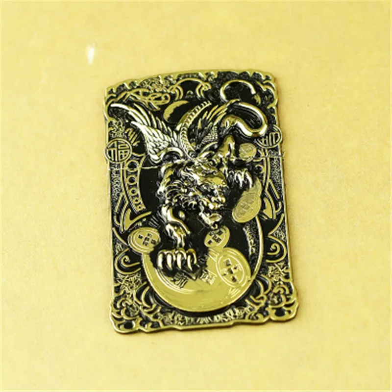Pixiu Metal Badge Suitable For DIY Lighter Accessories Replacement For Oil Lighter Decor Self-adhesive Lighter Sticke