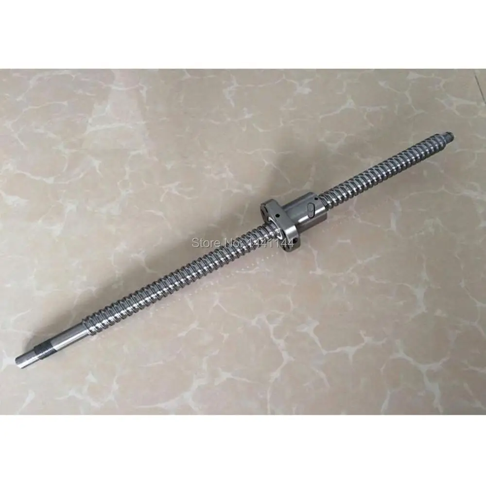 SFU1605 200 250 300 350 400 450 500 550 600 650 700 750 mm ballscrew with ball nut BK12/BF12 end machined CNC parts