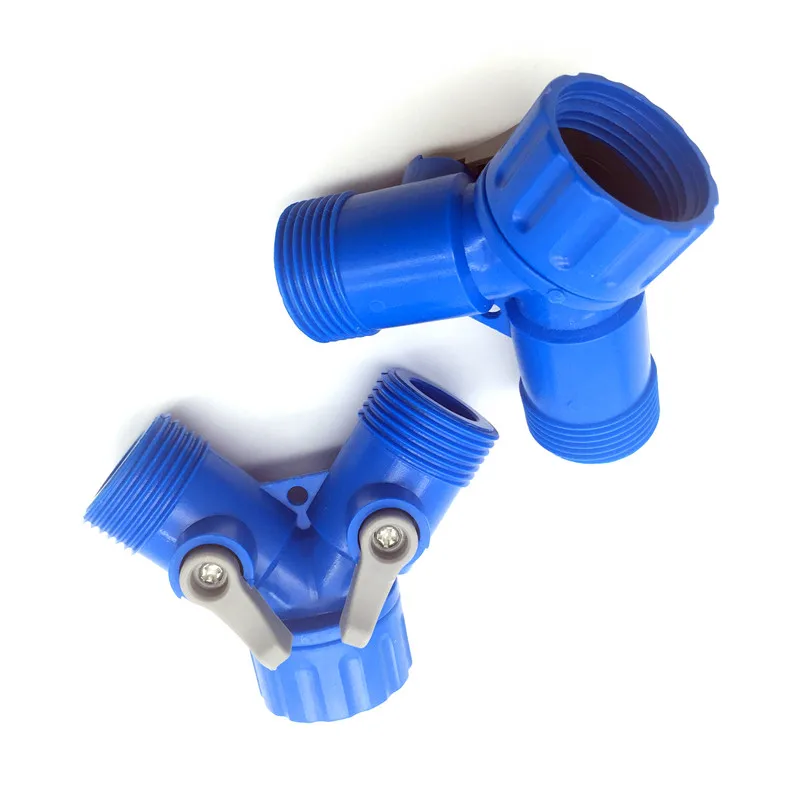 1 Pcs Y Faucet Adapter Shunt Switch Two-way Control Valve Adapter For G3 / 4 \'\' Connector Garden Irrigation System Tools