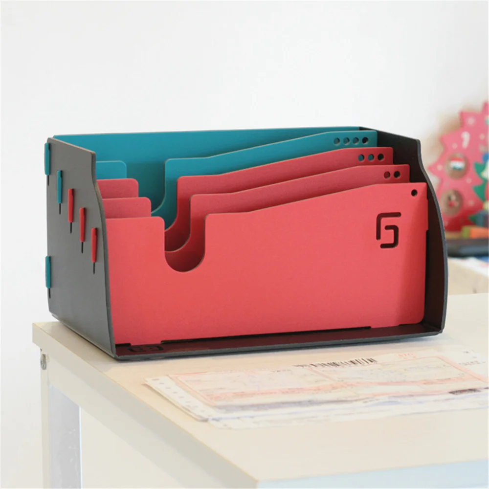 DIY Plastic Desk Letter Holder Accounting Instrument Rack Document Holder Office Supplies