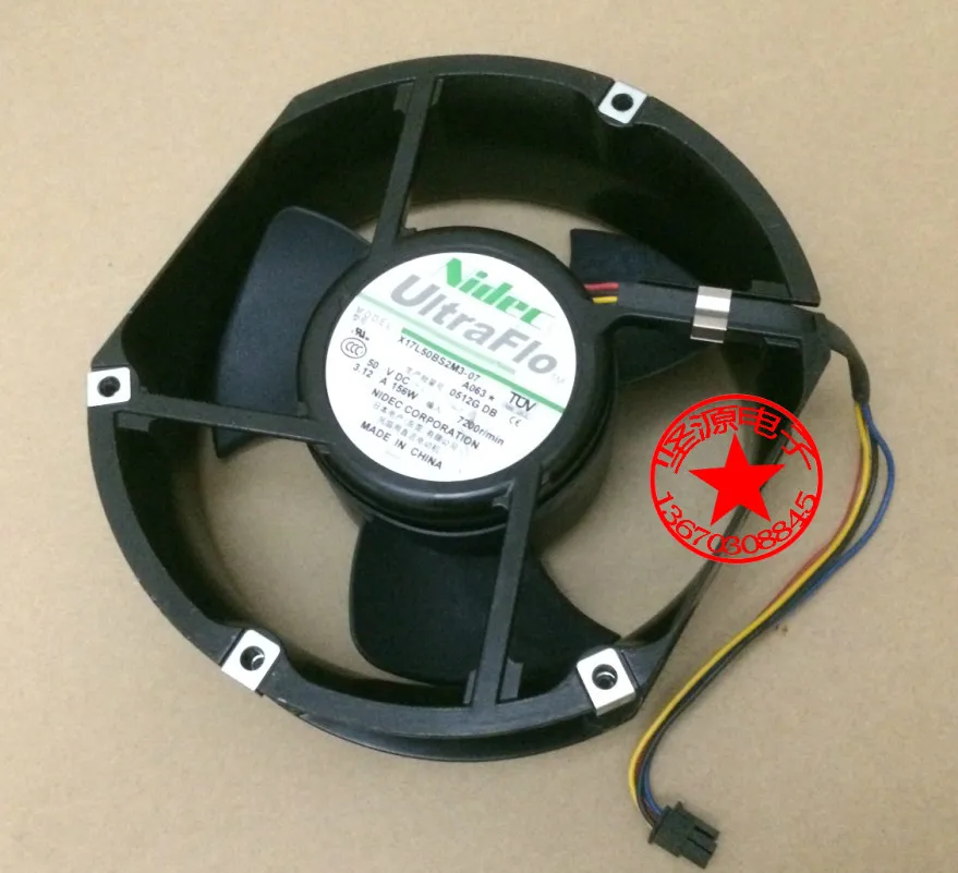 Original authentic X17L50BS2M3-07 15CM 50V 3.12A violence cooling fan for Nidec 170 * 150 * 50mm