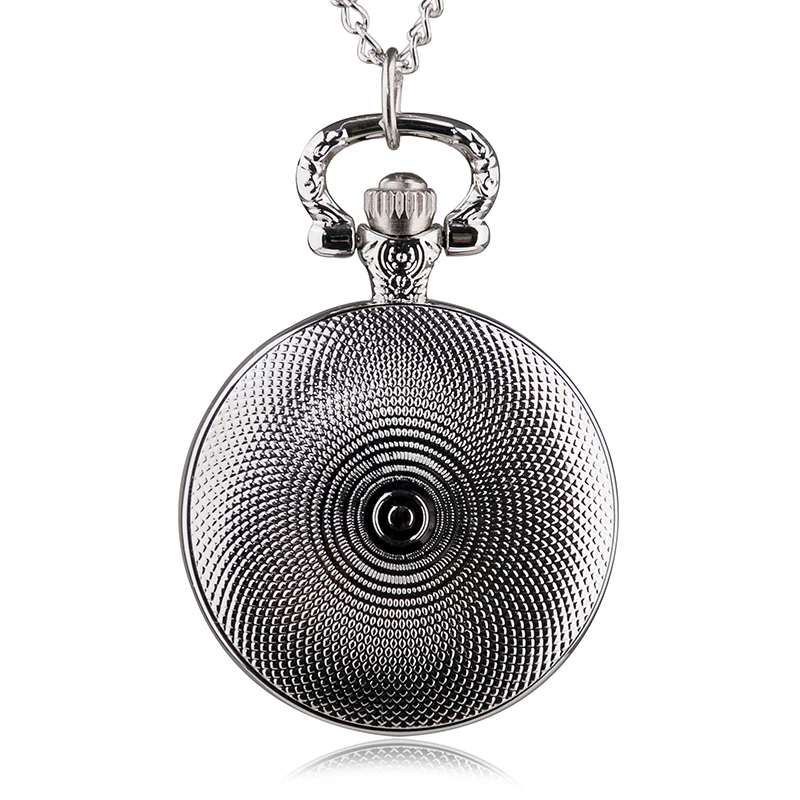 New Arrival Pattern Pocket Watch Necklace Chain Pendant Necklace Quartz Watch Men Women Clock