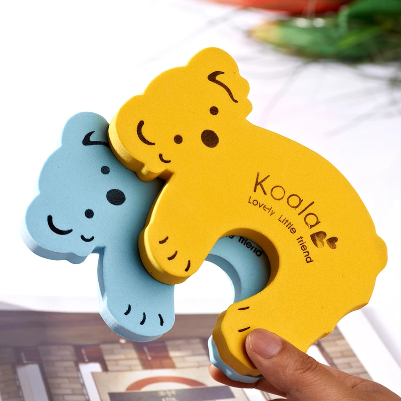 Kids Baby EVA Safety Safeguard Gates Door Stopper Card Cartoon Doorways Protection Tool Hand Clamping Prevention Safety