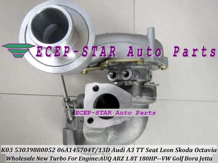 K03 53039880052 53039700094 06A145713D 06A145713F Turbo For Beetle Bora POLO Jetta AWP AUM AWU AWV BKF BNU APP ARY AJQ BBU 1.8T