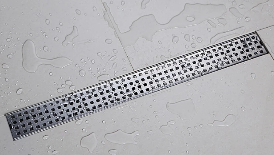 304 stainless steel 60cm Linear Shower Drain,  Shower Grate, long floor drain  DR023