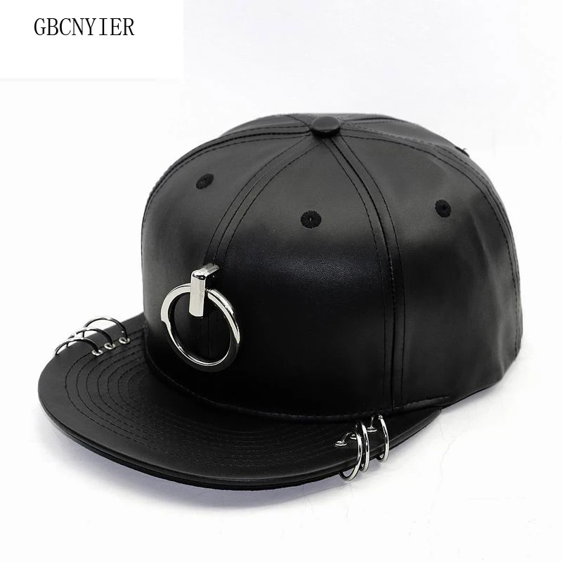 GBCNYIER Cool Male Sports Hat Cool Men Fashion Hat Skateboard Women Sun Hat Young Hip Hop Visor Big Metal Ring