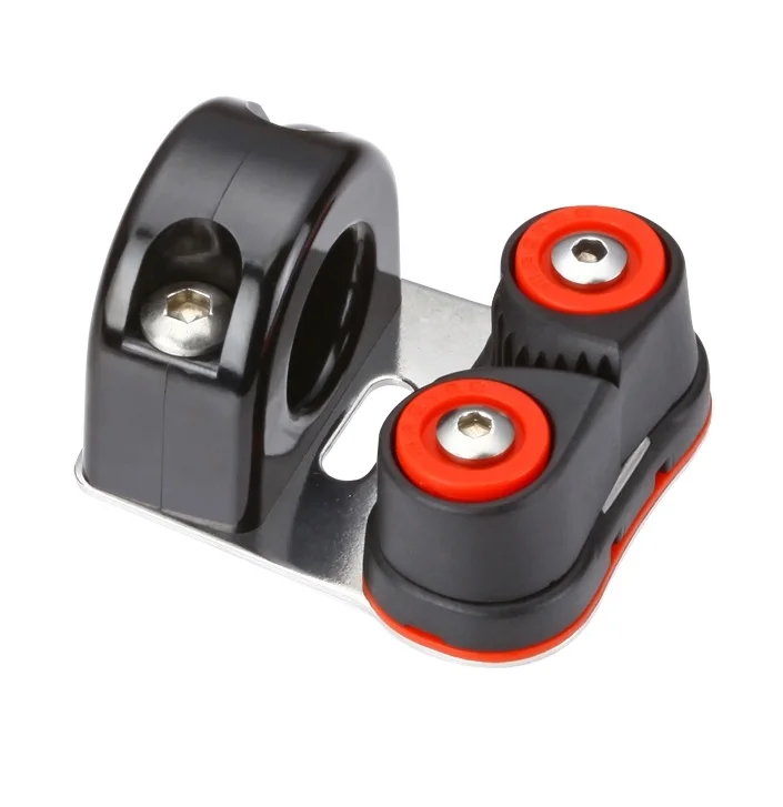 

Marine Boat Yacht Sailboat Dinghy 27mm 1 1/16 Inch Small Cleat Bakelite Eye Stainless Steel Plate Hardwares CB-0602F