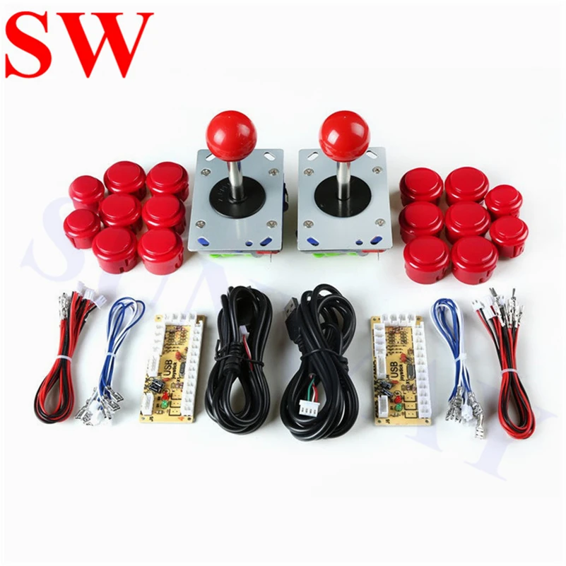 

Arcade Joystick DIY Kit Zero Delay Arcade DIY Kit USB Encoder To PC ZIPPYY Joystick + Sanwa Push Buttons For Arcade Mame