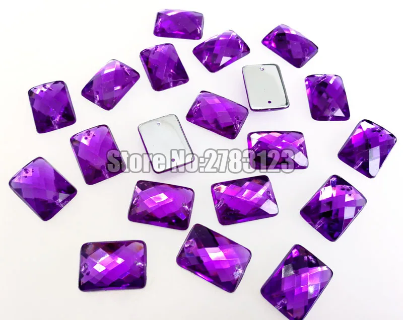 7X12mm 8x14mm 10x14mm 13x18mm Rectangle shape High quality Acryl sew on rhinestones with two holes,diy/clothing accessories