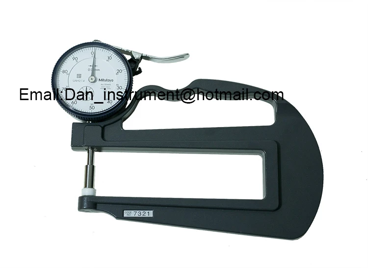 100% Japan original Mitutoyo Dial   thickness Gauge  (Resolution 0.01MM  depth 120mm,measure range 0-10mm)