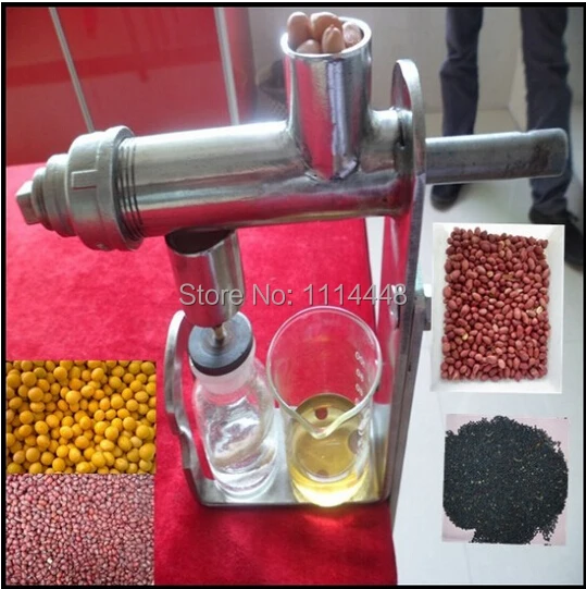 

New Home Hand Operate Manual Stainless Steel Oil Press Pressing Machine