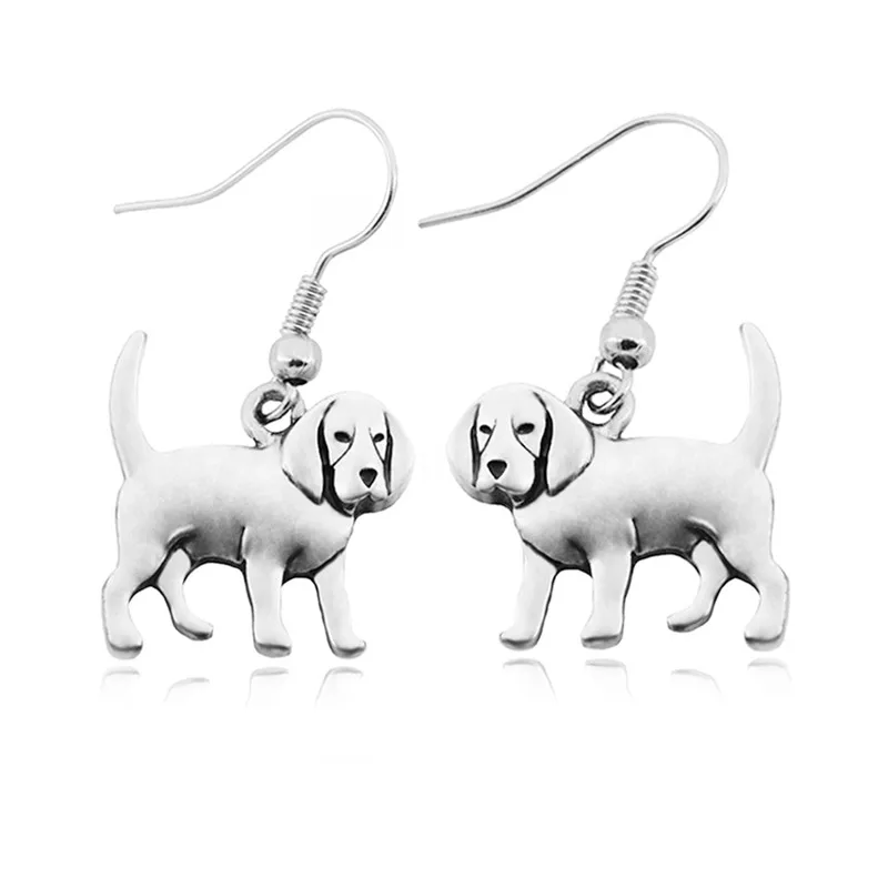 Vintage 3D Beagle Dog Pendant Boho Earring Coonhound Earings Fashion Jewelry Drop Earrings For Women Pendientes Best Friend Gift