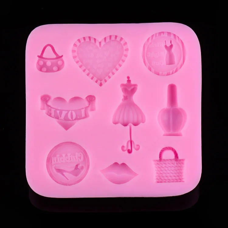 Hot New Arrival Wholesale Silicone Cake Mold Lady Use Fondant Cake Decorating Tools Silicone Bakeware D223