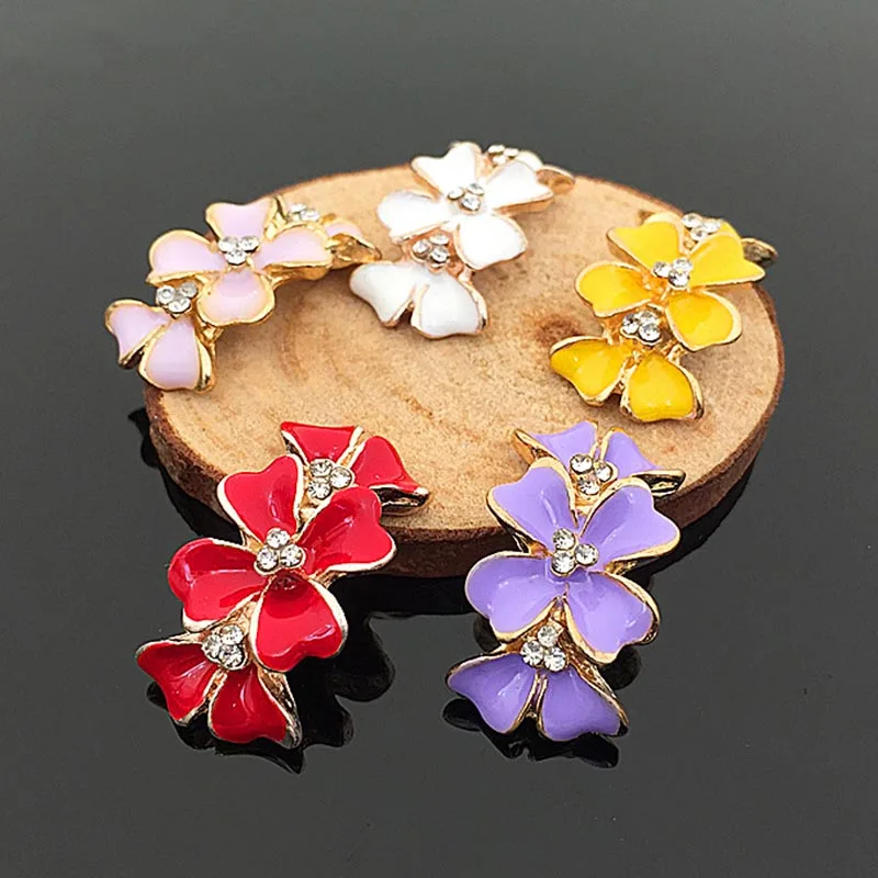 2016New 100Pcs Arc Flower Rhinestone Buttons for Wedding Decoration and DIY Hair Accessories HZ214