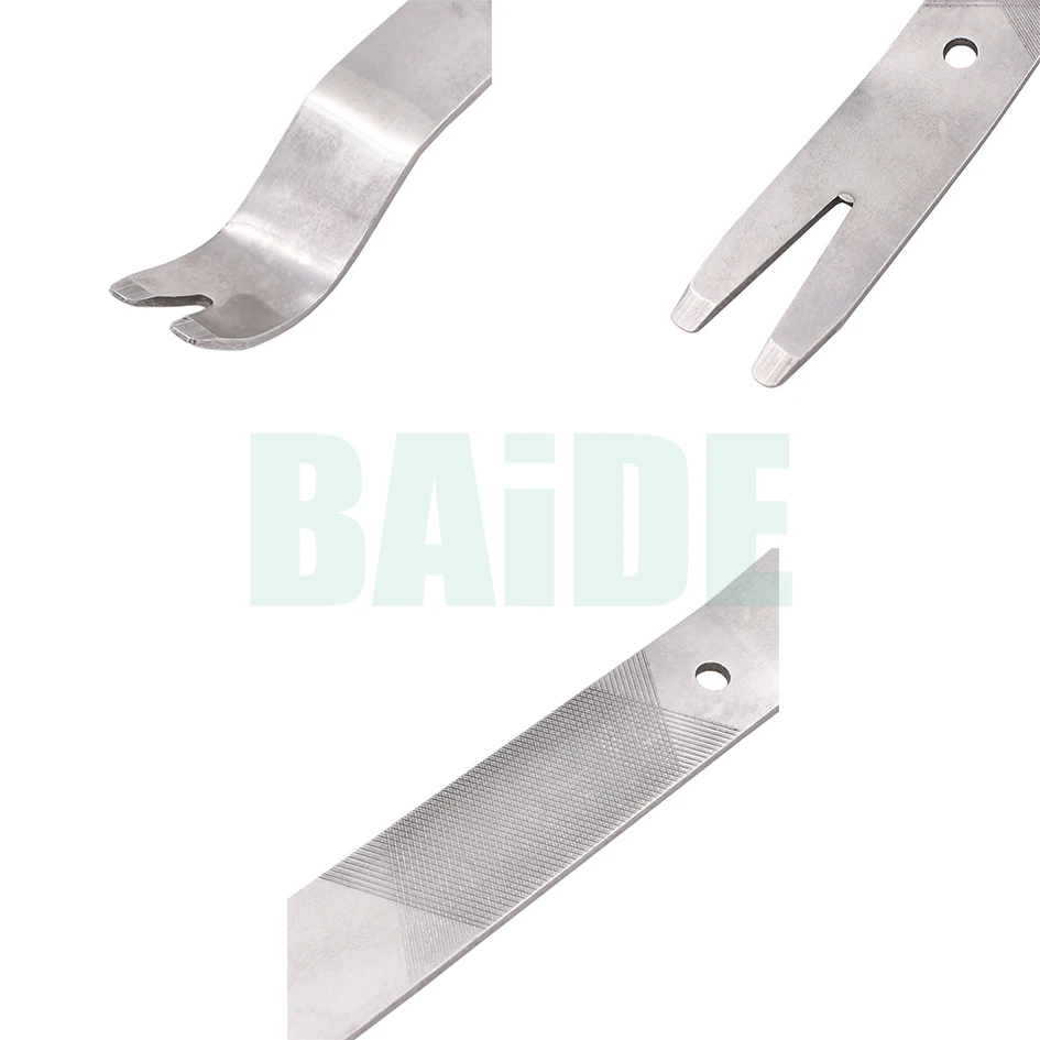 The metal plate crowbar car audio dismounting door trim buckle screwdriver pry installation tool 100pcs/lot