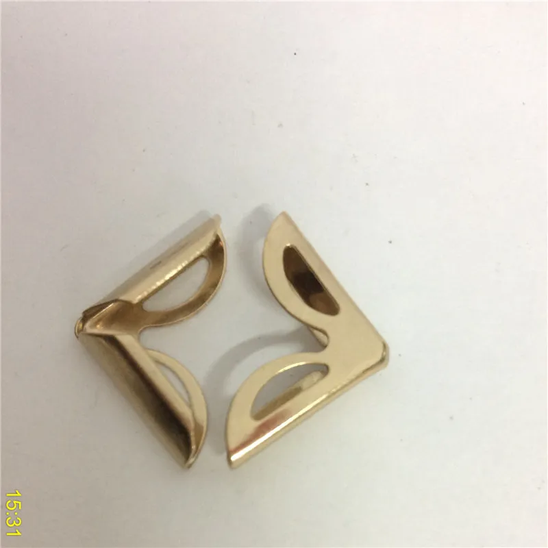 200Pcs Rose Gold Book Scrapbooking Album Menu Folder Corner Protectors,Book Corner,23x16mm,Fit 5mm thickness book