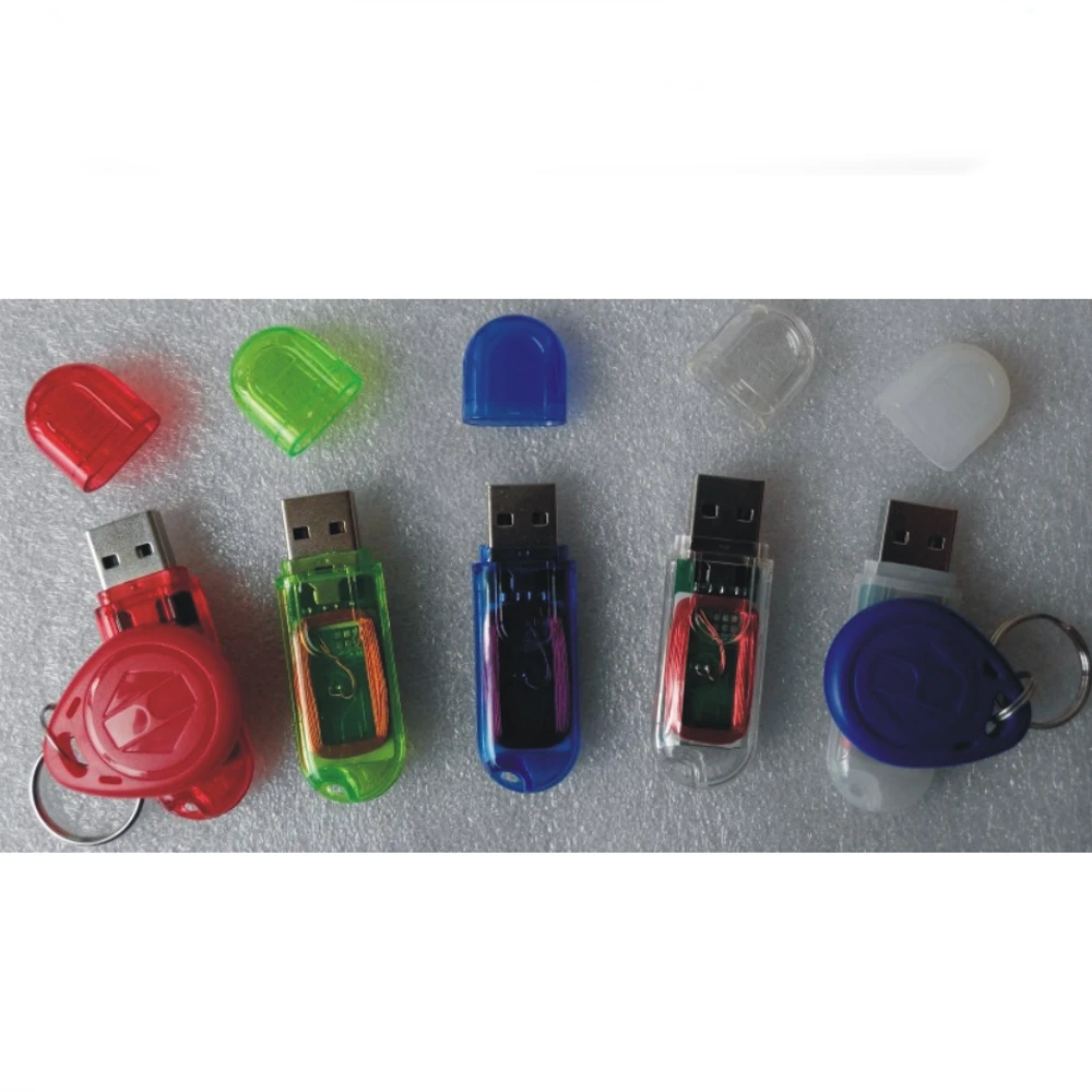 USB no drive MINI125KHZ EM4305 Card Writer /RFID copier/Duplicator +5 pcs EM4305 cards+English software