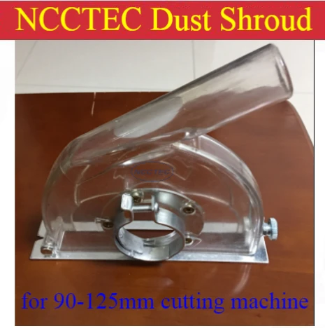 

5'' dust shroud for 90-125mm hand held electrical saw cutting machine | dust guard to connect with vacuum | breakage-proof