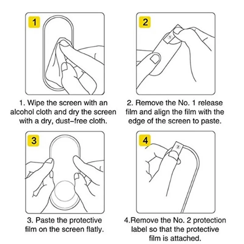 2Pcs Weichen Bildschirm Protector für Xiao mi mi Band 3 mi Band 4 Armband Anti-scratch Volle Schutzhülle film Abdeckung mi band 3 mi band 4