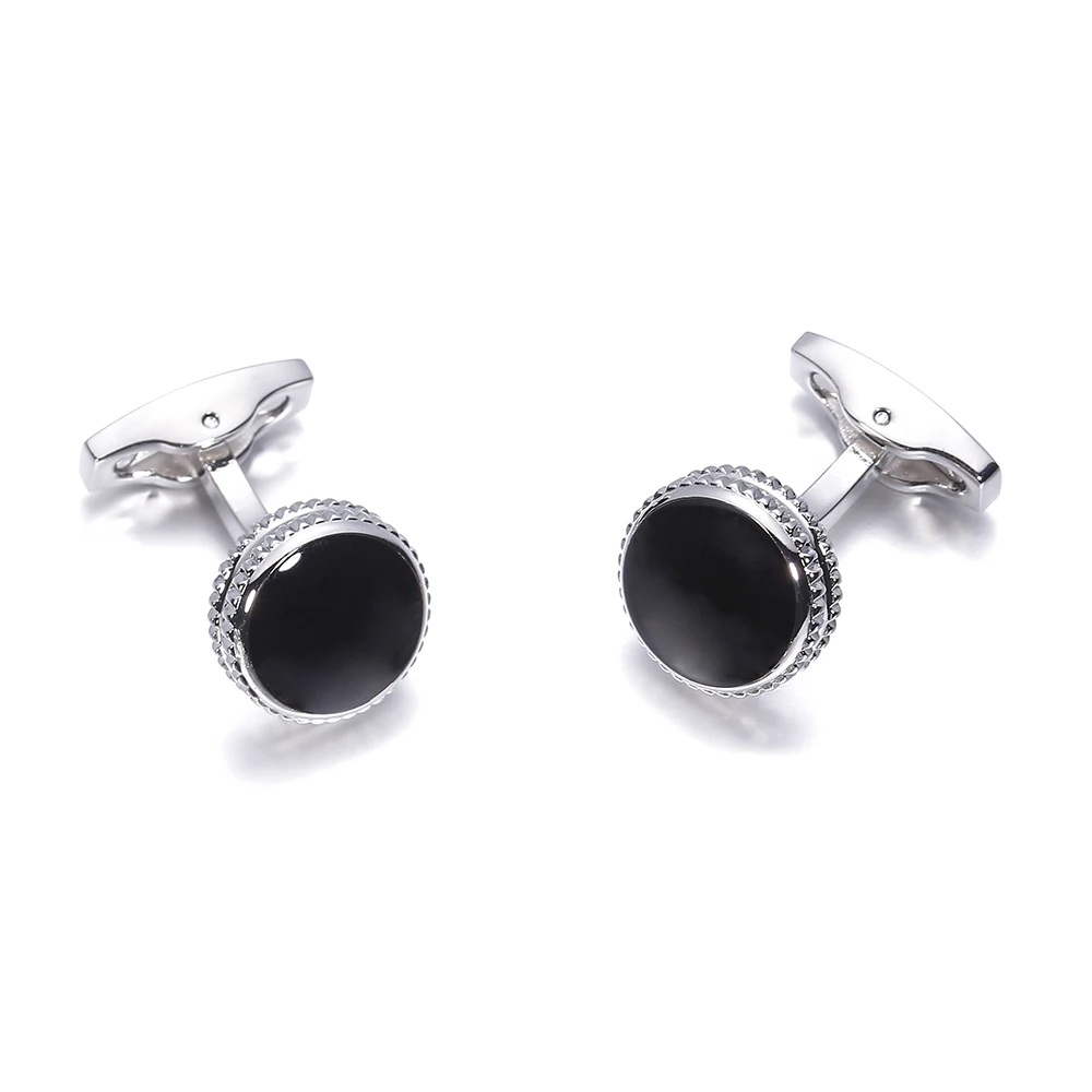 VAGULA Cufflinks Black Enamel Gemelos Top Luxury Men French Shirt Cuff links Wedding gift 825