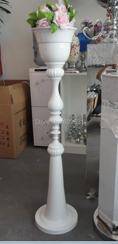 SPR 110cm high New!white wedding table flower stands/flower vase for wedding table centerpieces