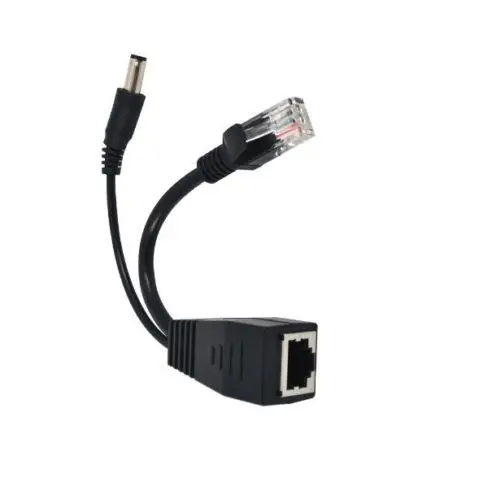 1PCS Passive Power Over Ethernet PoE Splitter Cable Adapter NEW