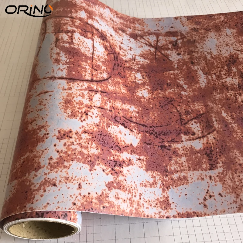 50cmx150/200/300/500cm Sticker Bomb Rusty Vinyl Car Wrap Self Adhesive Styling Rust Sticker Decal For Scooter Motorcycle Bike