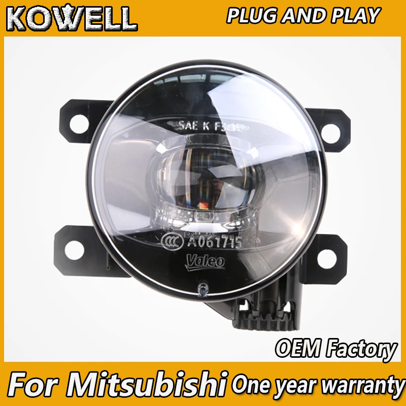 KOWELL Car Styling for Mitsubishi Outlander Fog Lamp Pajero Triton Fog Light Grandis ASX L200 Auto DRL model