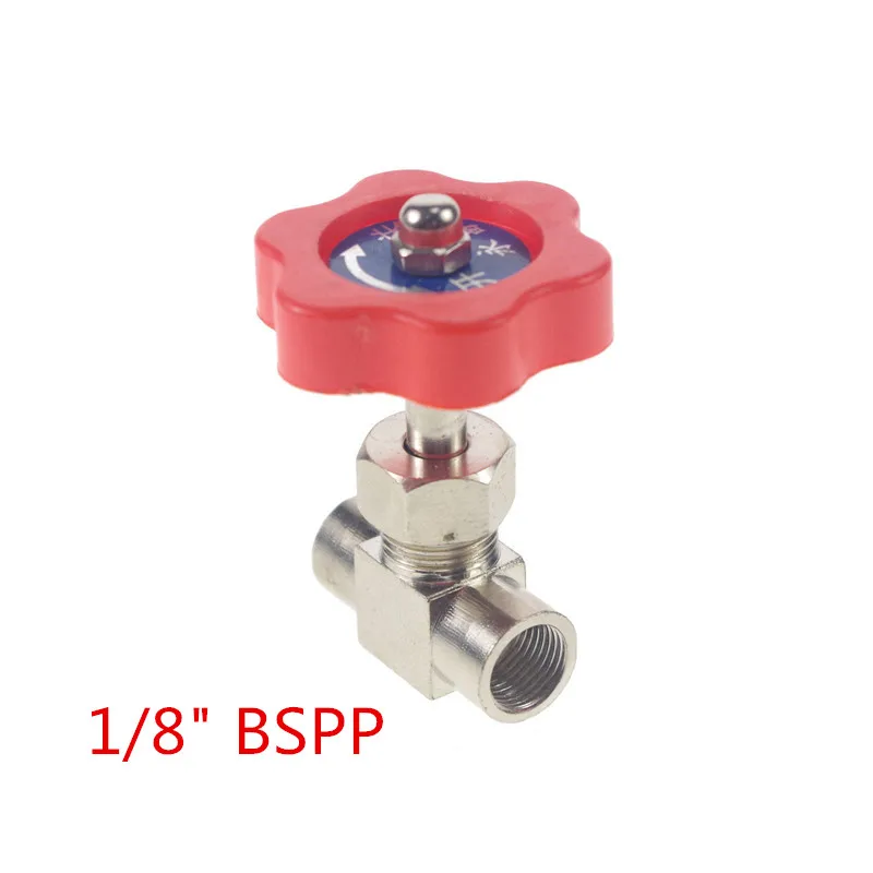 1/8 &quot;1/4&quot; bsp 6/8/10/12mm i/d tappo in ottone valvola a spillo multipla