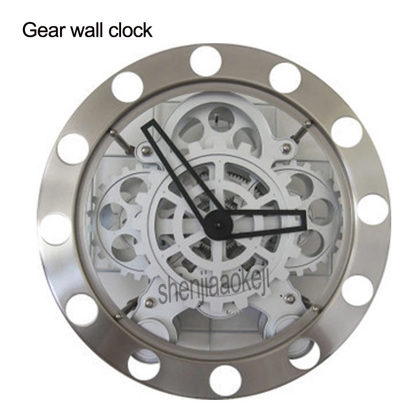 

Home Wall-mounted circular Gear wall clock Modern fashion creative personality watches Digital wall clocks cutout gear clock