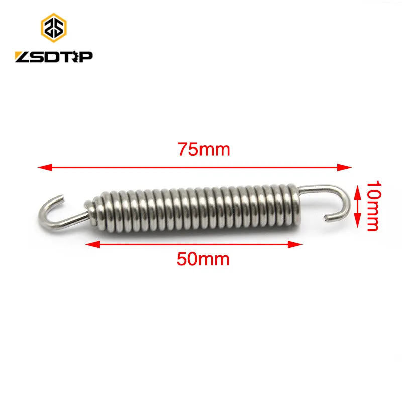 ZSDTRP Universal wholesale  Motorcycle Modified spring used AT Muffler exhaust pipe blue or withe color