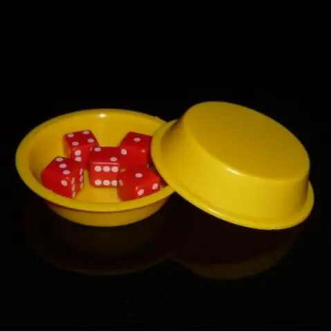 Super Flying Dice (yellow) Magic Tricks Comedy Close Up Magia Super Flying Dice Disappearing Magie Gimmick Props Toys for Kids