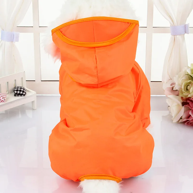 Brand Hooded Pet Dog Raincoats Waterproof Clothes For Small Dogs Chihuahua Yorkie Dog Raincoat Poncho Puppy Rain Jacket XS-XXL