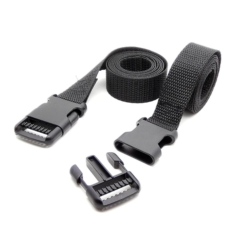 2.5X120CM Black Nylon Tie Down Straps Luggage Strap Cargo Cam Buckle Wrap Band Rope Belt Outdoor Camping Bags For Motorcycle Car