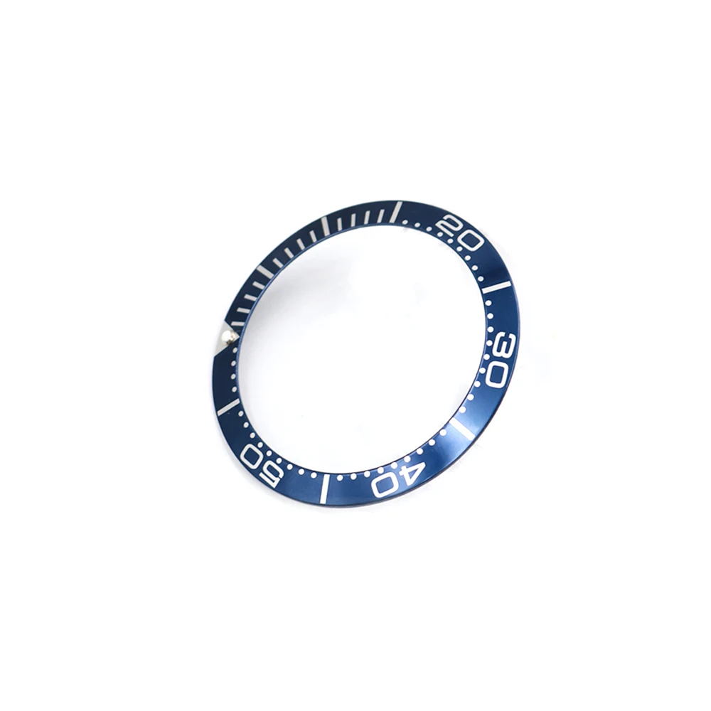 CARLYWET Wholesale High Quality Aluminum Blue With White Writing Watch Bezel Insert for Seamaster Professional