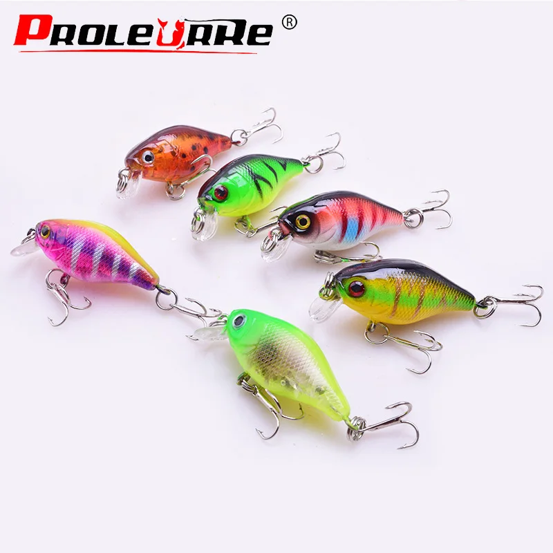 1pcs Crank Wobbler Fishing Lure 45mm 4g Japan Mini Floating Crankbaits Trout Bass Artificial Plastic Hard Bait Pike Fish Tackle