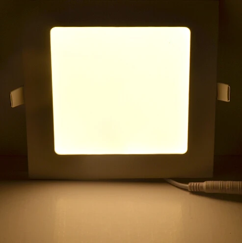 Ultra thin design15W LED Recessed ceiling light, Dimmable Square LED Panel Light AC85-265V Wholesale LED Lamp