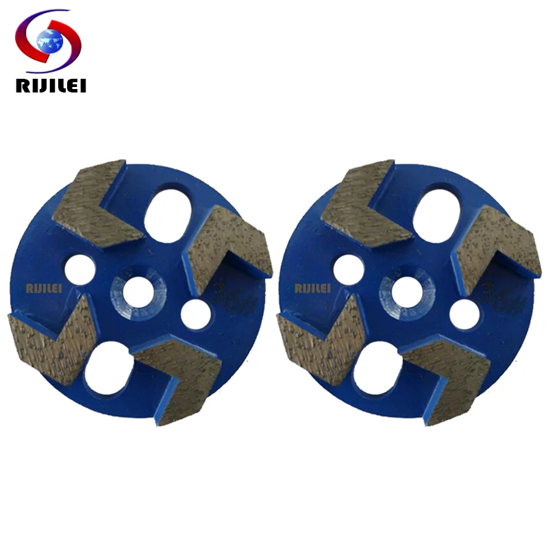 RIJILEI 12 Teile/satz 80mm Magnetische Pfeil Segmente Diamant Schleifen Disk für Beton Boden 3 \