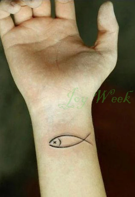 Waterproof Temporary Tattoo Sticker wrist hand-painted little fish tattoo girl tatto stickers flash tatoo fake tattoos child