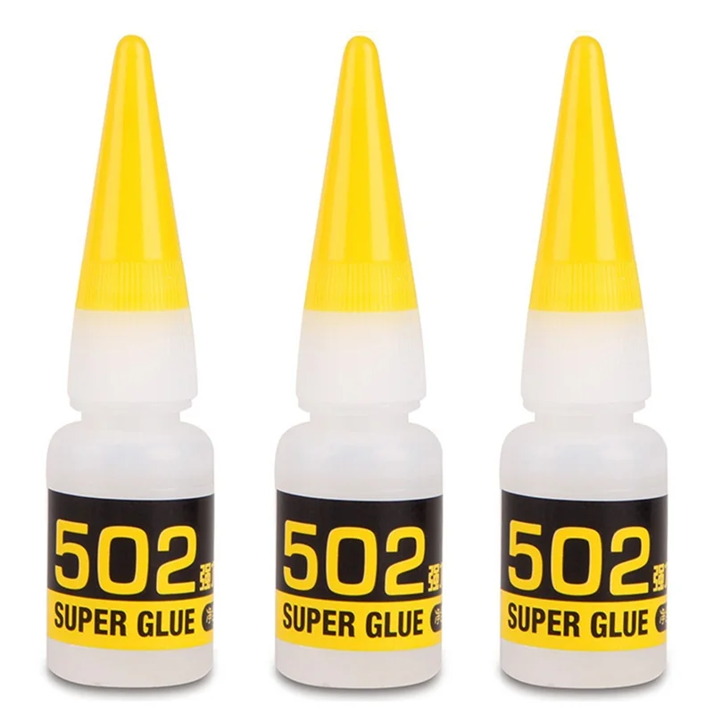 Deli 10pcs Super Liquid Glue 502 Cyanoacrylate Adhesive Quick Drying Strong Bond Rubber Metal Glass Repair Home Office Supplies