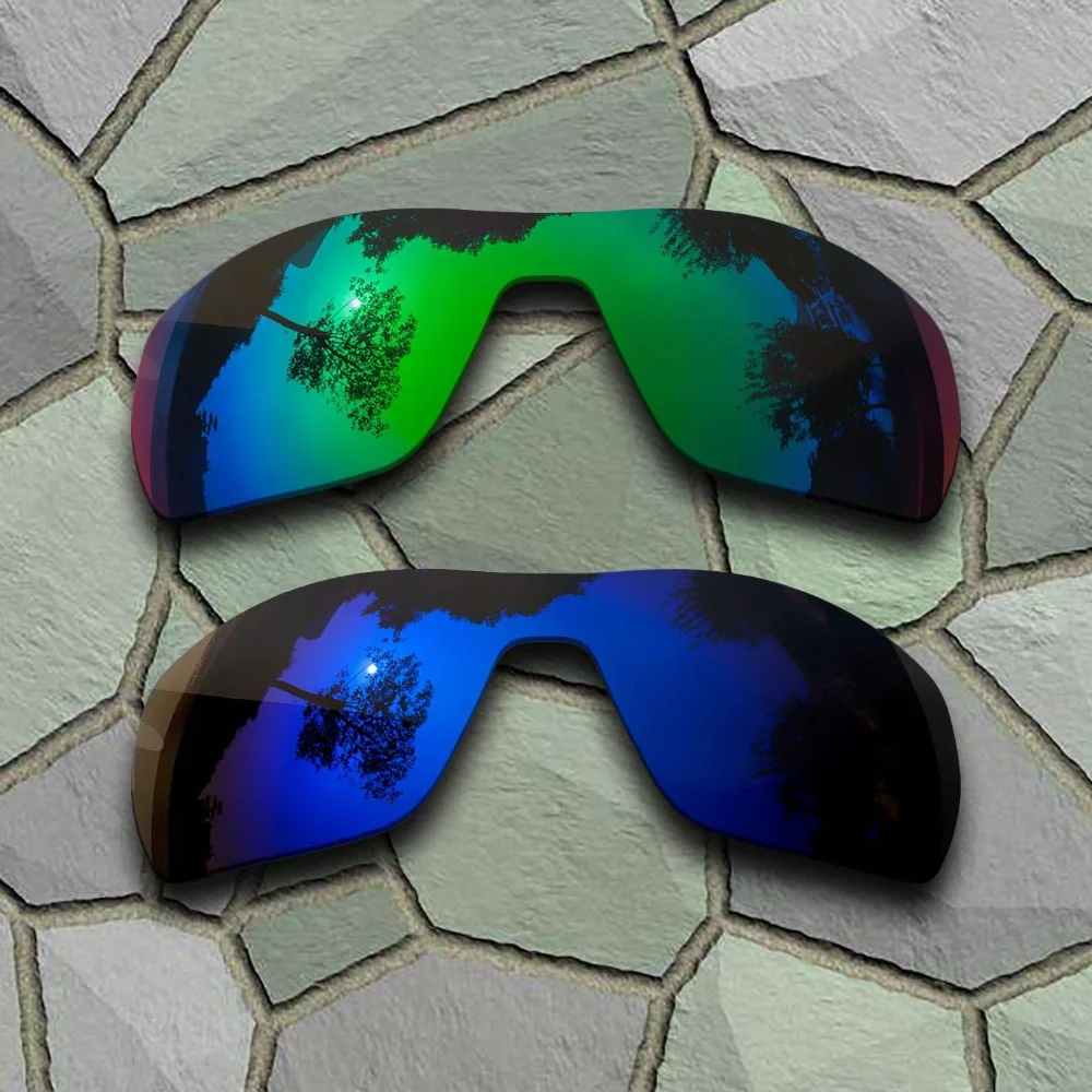 Jade Green&Violet Blue Sunglasses Polarized Replacement Lenses for Offshoot