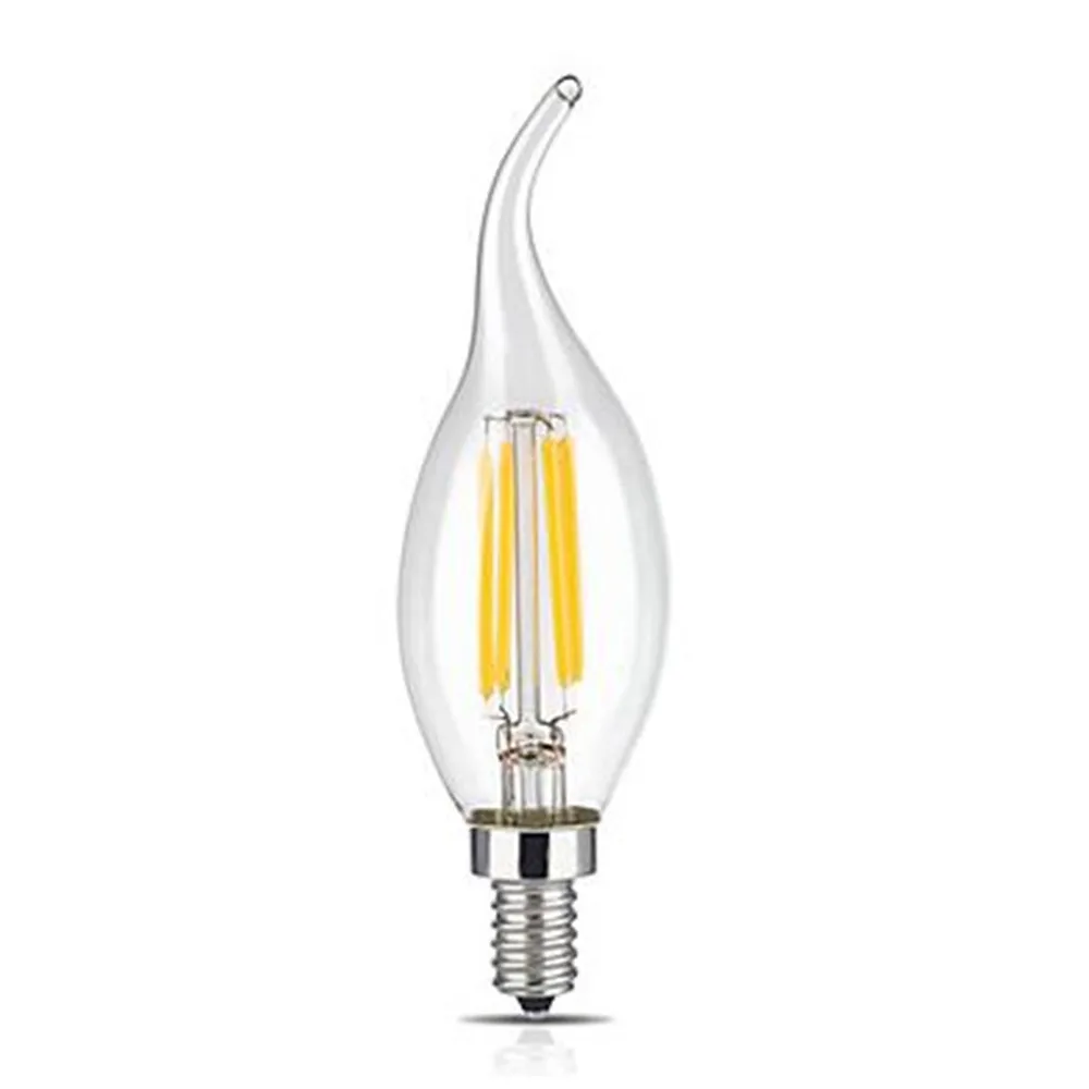 6 teile/los E14 LED Kerze Birne Edison Retro Filament Lampe Warm/Kalt Weiß 2W/4W/6W C35 Kronleuchter Licht