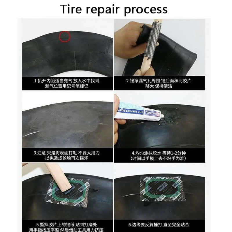 24pcs/32*52mm elliptical original reinforced multi-functional cold patching tire repair car tyre inner tube cold patch film