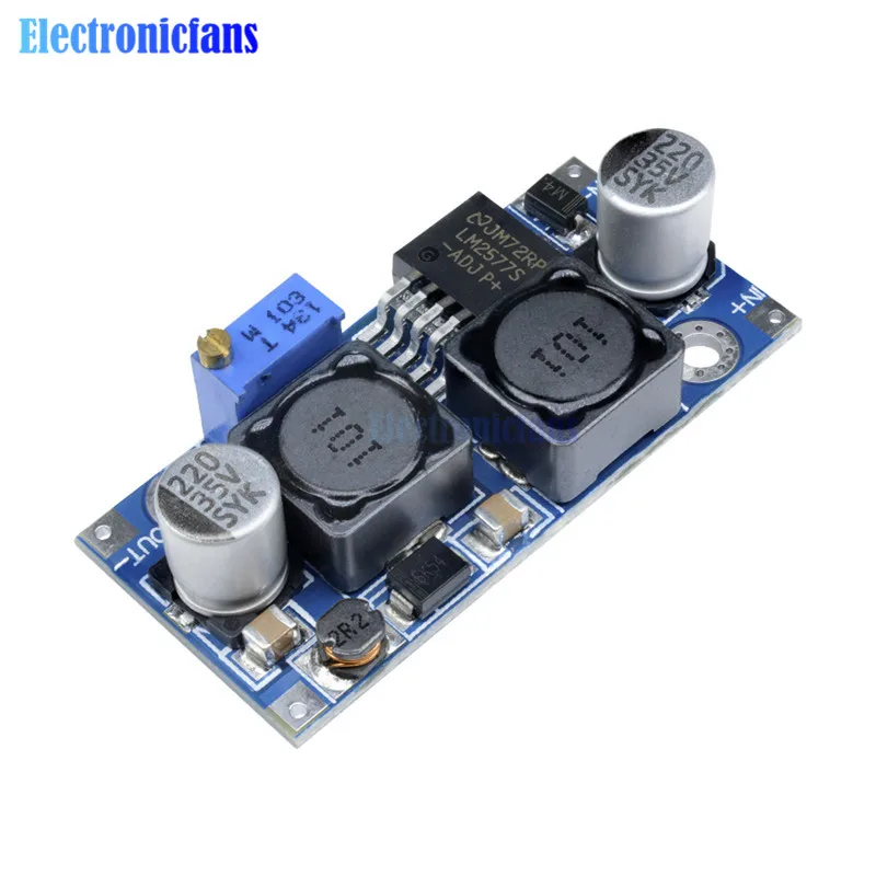 DC DC Auto Step Up Step Down Boost Buck Voltage Converter Module LM2577 3-35V To 1.25-30V Solar Voltage Power Supply For Arduino