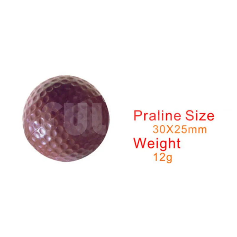 Baking pastry tools golf shape polycarbonate mold,kitchen supplie food grade plastic chocolate cake tool candy mould