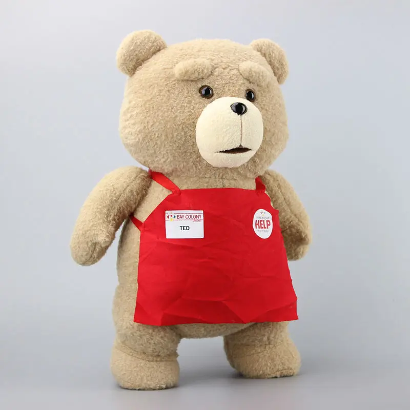 

Big Size 18" 45 CM Teddy Bear in Red Apron Kawaii Cartoon Halloween Plush Toys Soft Stufffd Dolls BrinquedoChildren X'mas Gift